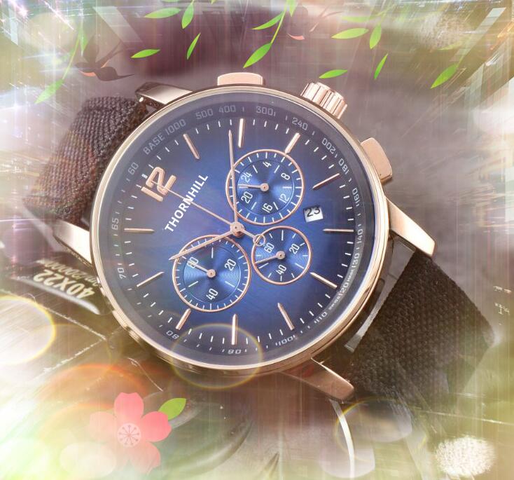 Popular Mens Three Eyes Dial Watches Stopwatch 41MM Fabric Leather Belt Clock Quartz Movement Chronograph Vintage all the crime Wristwatch montre luxe Gifts, As pic
Popular Mens Three Eyes Dial Watches Stopwatch 41MM Fabric Leather Belt Clock Quartz Movement Chronograph Vintage all the crime Wristwatch montre luxe Gifts, As pic
