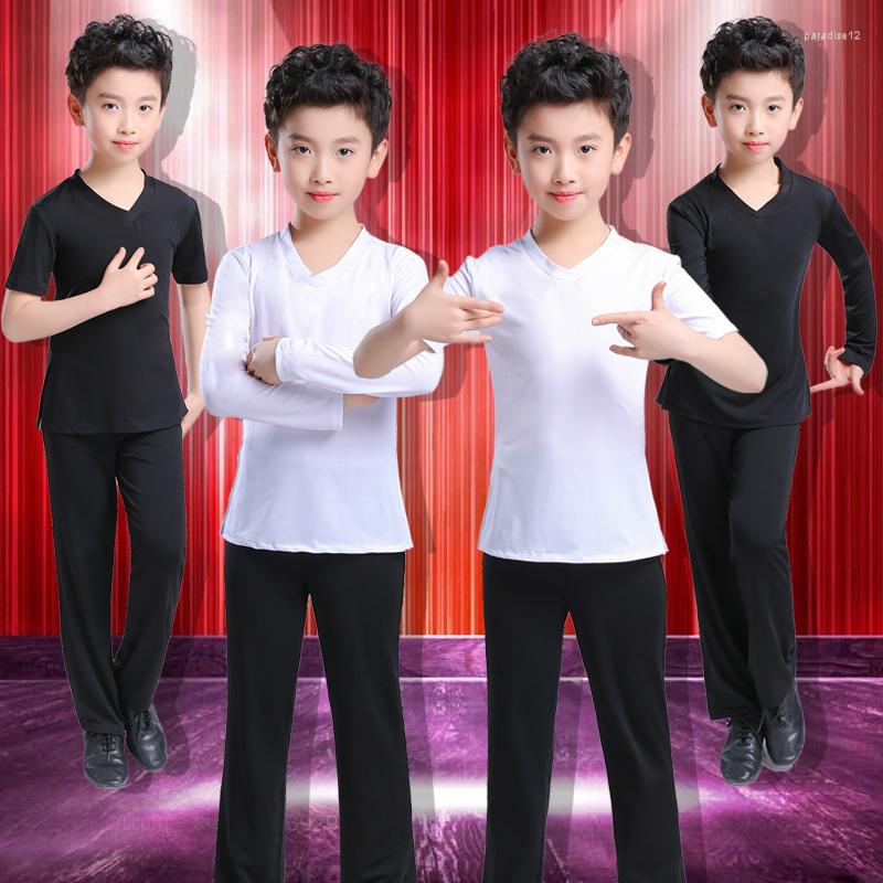Stage Wear Boys Latin Dance Costumes Spring Summer Children's Competition Exercise Clothes, Black short sleeve
Stage Wear Boys Latin Dance Costumes Spring Summer Children's Competition Exercise Clothes, Black short sleeve