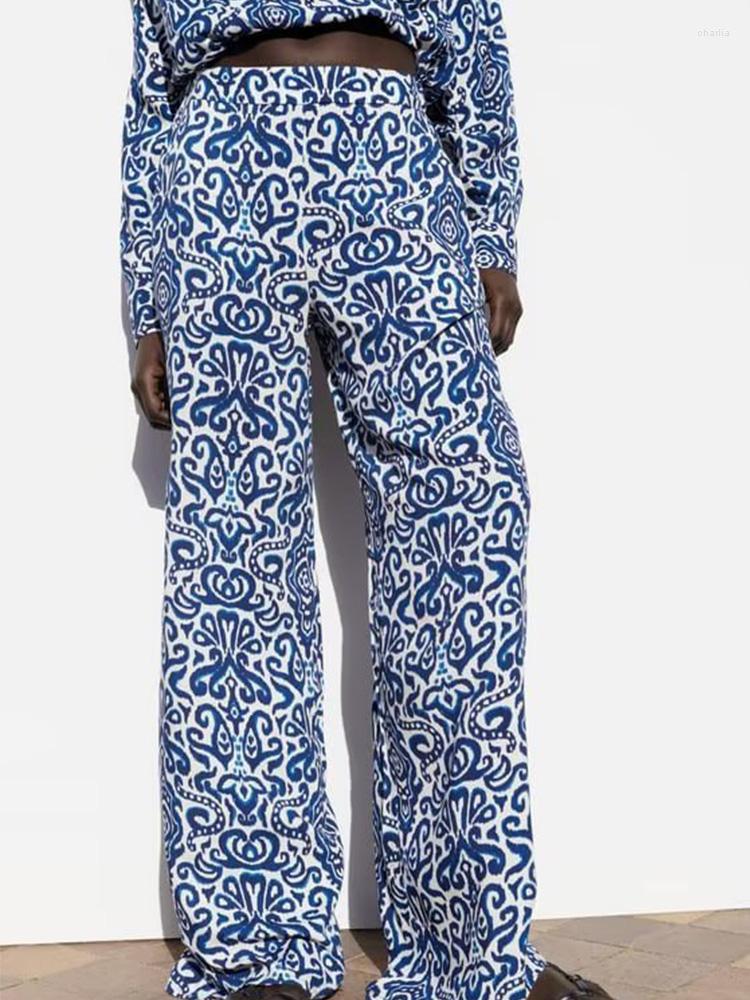 Women's Pants Kumsvag 2023 Women Summer Wide Leg Fashion Vintage Print Elastic Waist Female Elegant Street Pant Trousers Clothing
Women's Pants Kumsvag 2023 Women Summer Wide Leg Fashion Vintage Print Elastic Waist Female Elegant Street Pant Trousers Clothing