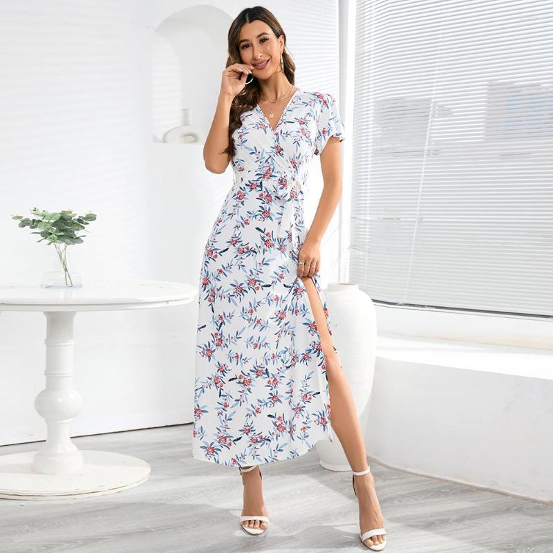 Party Dresses 2023 Styling Spring Women' Dress Short Sleeve Print Color Sexy V-Neck Slit Bandage Beach Bohemian Summer Outfits C4649, Black
Party Dresses 2023 Styling Spring Women' Dress Short Sleeve Print Color Sexy V-Neck Slit Bandage Beach Bohemian Summer Outfits C4649, Black