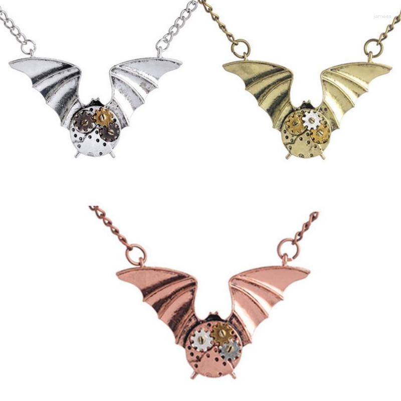 Pendant Necklaces Flying Bat Decorated With Gears Vintage Steampunk Necklace Fashion Jewelry
Pendant Necklaces Flying Bat Decorated With Gears Vintage Steampunk Necklace Fashion Jewelry