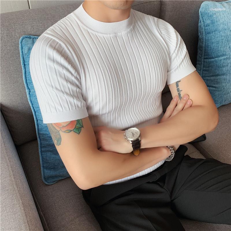 Men's T Shirts Men's High Quality Men Half Collar Striped Knitted 2023 Stretched Slim Fit Casual Short Sleeve Tee Shirt Streetwear, Black
Men's T Shirts Men's High Quality Men Half Collar Striped Knitted 2023 Stretched Slim Fit Casual Short Sleeve Tee Shirt Streetwear, Black