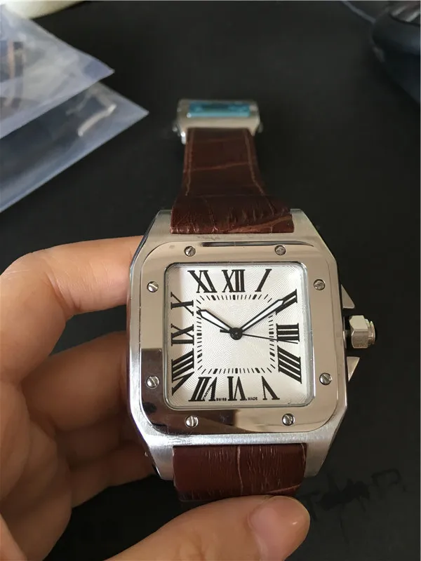 Top Quality man watch Casual watches for Male automatic movement stainless steel 40mm watchcase leather strap wristwatch 064-2
Top Quality man watch Casual watches for Male automatic movement stainless steel 40mm watchcase leather strap wristwatch 064-2