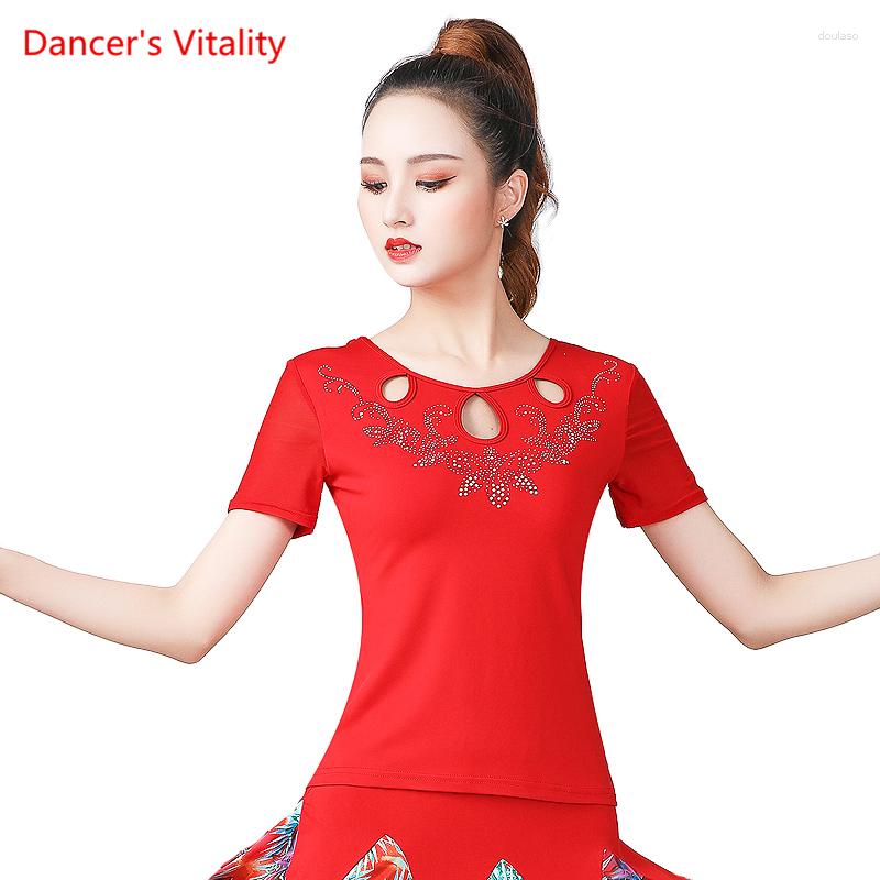 Stage Wear High Quality Ballroom Blouses Women 2023 Latin Dance Practice Tops Modern Standard Costumes Performance Clothing, Black
Stage Wear High Quality Ballroom Blouses Women 2023 Latin Dance Practice Tops Modern Standard Costumes Performance Clothing, Black