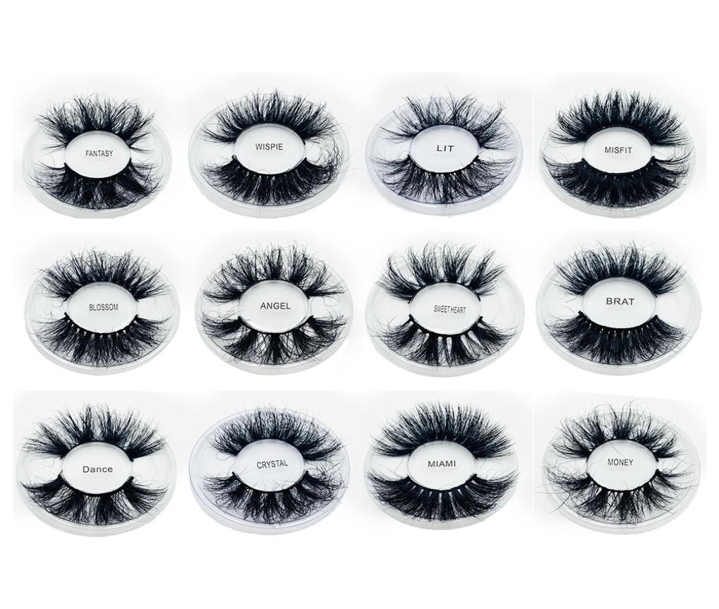 

8D 25 mm fluffy mink lashes wispies fake eyelashes extension cruelty handmade lash wispy faux cils thick makeup tools eyes6263080
