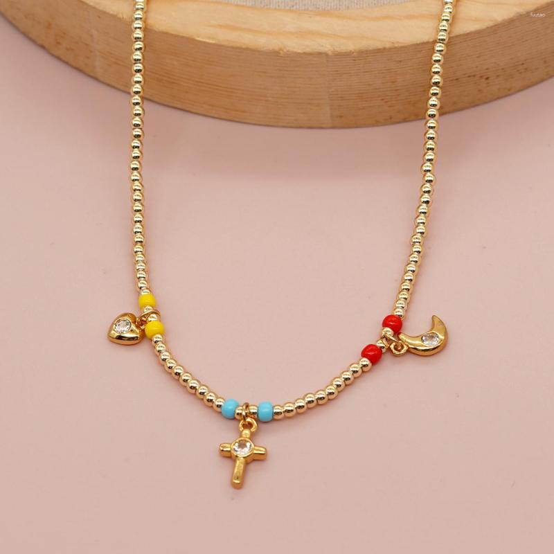 Pendant Necklaces Go2Boho Heart Star Cross Charm Necklace Miyuki Golden Plated Beaded For Women Teen Girl Summer Jewelry Gifts
Pendant Necklaces Go2Boho Heart Star Cross Charm Necklace Miyuki Golden Plated Beaded For Women Teen Girl Summer Jewelry Gifts