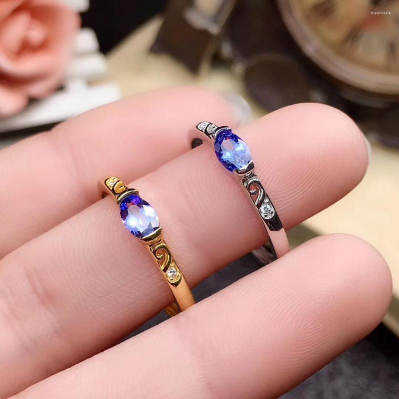 Cluster Rings Natural And Real Tanzanite Ring 925 Sterling Silver Fine Jewelry Fashion 
Cluster Rings Natural And Real Tanzanite Ring 925 Sterling Silver Fine Jewelry Fashion