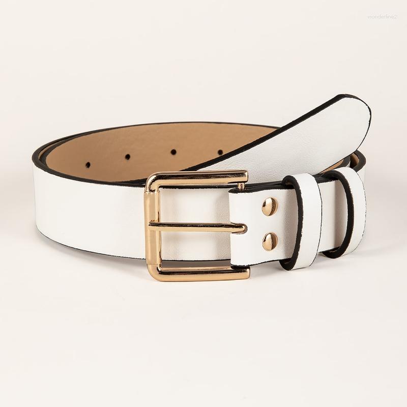 Belts Black And White PU Classic Alloy Buckle Belt For Woman Simple Daily Jeans Accessories Casual Personality Square Pin
Belts Black And White PU Classic Alloy Buckle Belt For Woman Simple Daily Jeans Accessories Casual Personality Square Pin