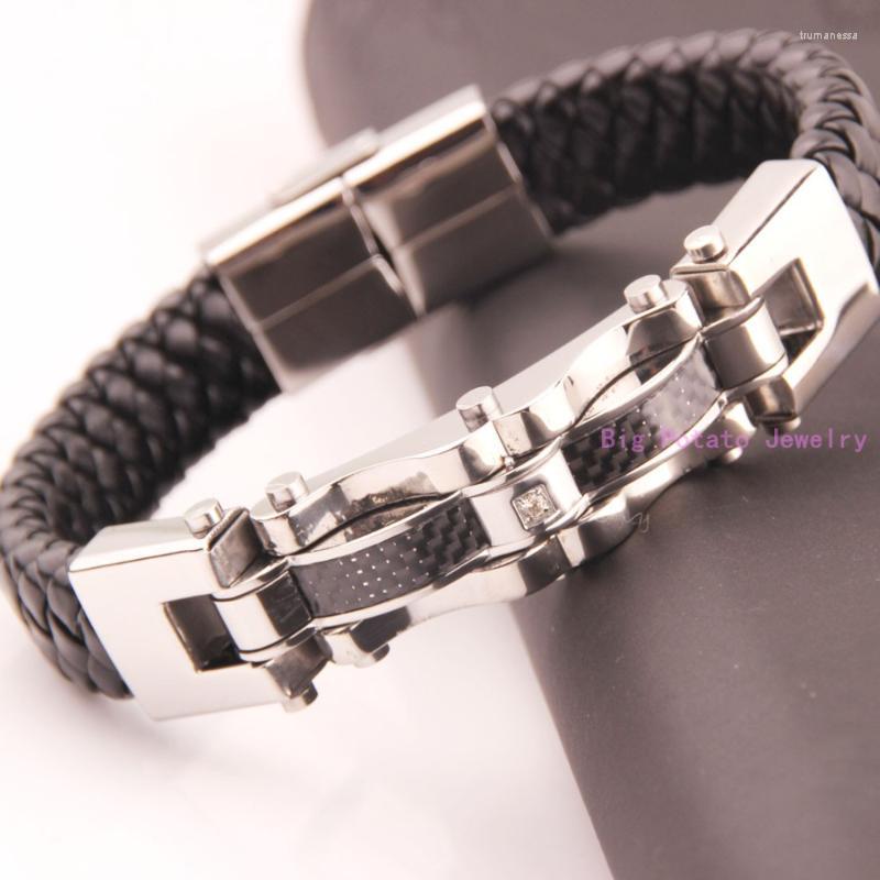 Link Bracelets Chain Perfect Technology Vintage Black/Brown Leather Silver Gold Black Color Charming Men Boy Bracelet Cuff Jewelry Stainless
Link Bracelets Chain Perfect Technology Vintage Black/Brown Leather Silver Gold Black Color Charming Men Boy Bracelet Cuff Jewelry Stainless