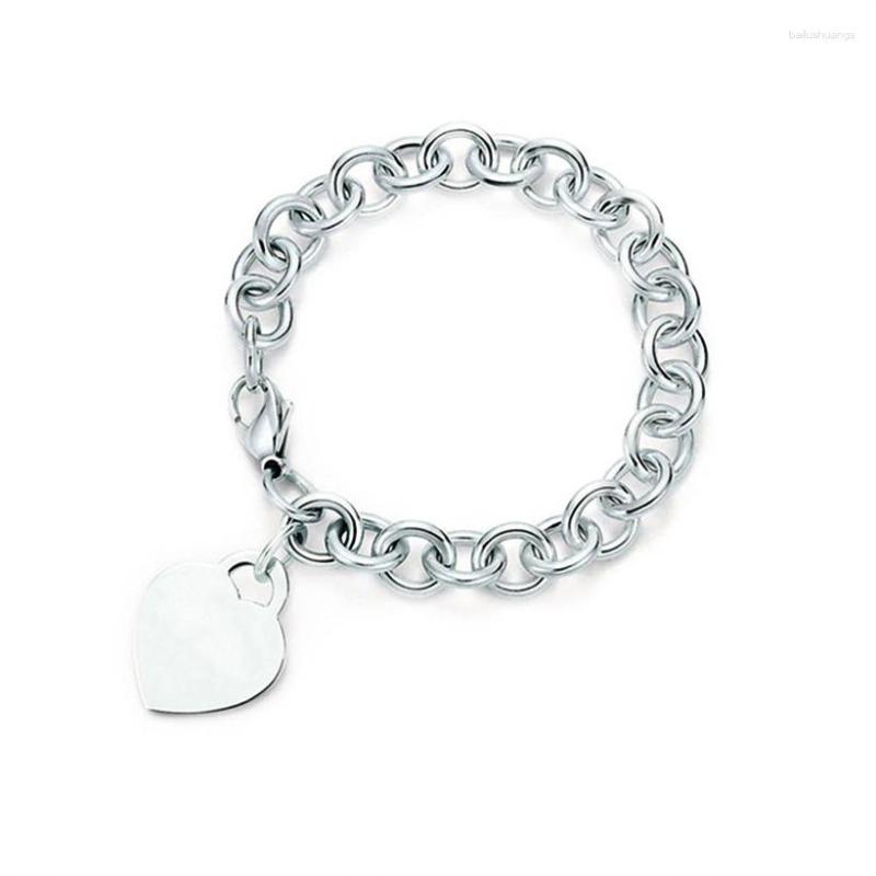 Charm Bracelets High Quality Fashionable Classic Heart Bracelet 925 Silver Jewelry For Women Wedding Valentine's Day Couple
Charm Bracelets High Quality Fashionable Classic Heart Bracelet 925 Silver Jewelry For Women Wedding Valentine's Day Couple