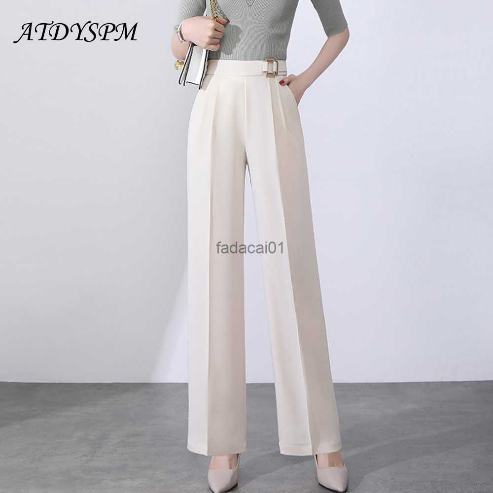 High Waist Wide Leg Pants Women Fashion Loose Long Trousers Elegant Office Lady OL Straight Pants Female Casual Pants L230621, Black pants
High Waist Wide Leg Pants Women Fashion Loose Long Trousers Elegant Office Lady OL Straight Pants Female Casual Pants L230621, Black pants
