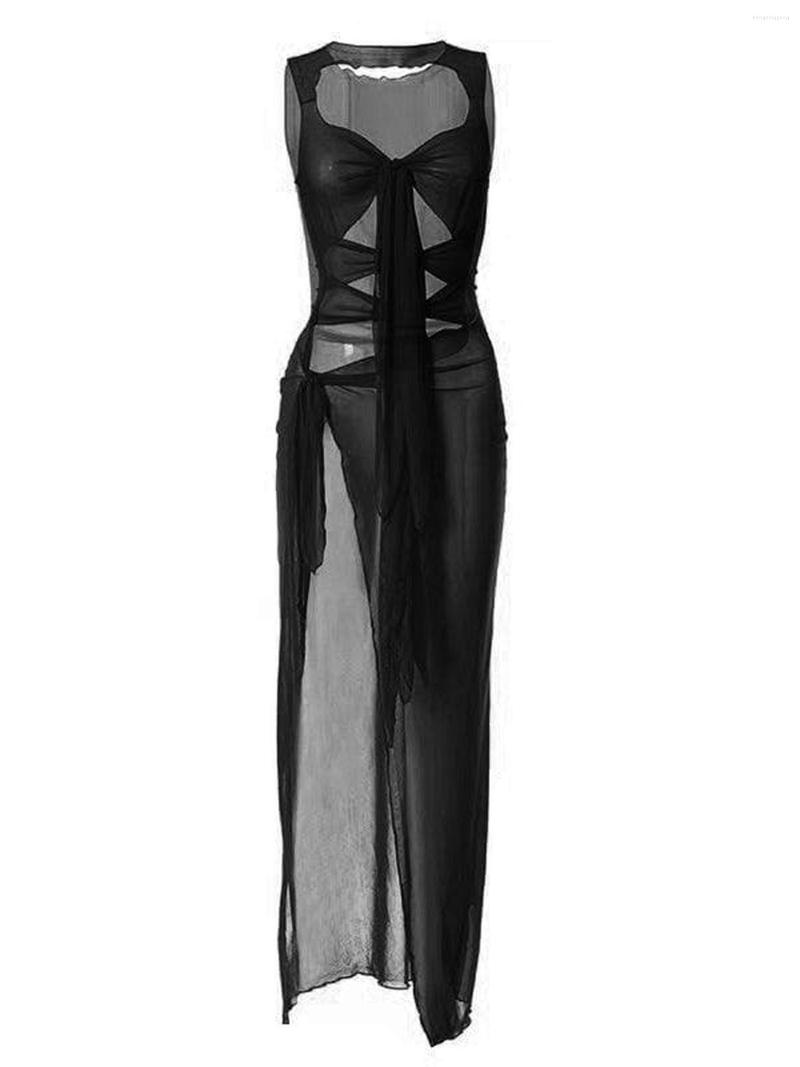 Women' Swimwear VOCAOGM Women Sleeveless Hollow Out Sexy Mesh Sheer See Through Bodycon Long Dresses Y2k Elegant Dress Clubwear, 03 white
Women' Swimwear VOCAOGM Women Sleeveless Hollow Out Sexy Mesh Sheer See Through Bodycon Long Dresses Y2k Elegant Dress Clubwear, 03 white