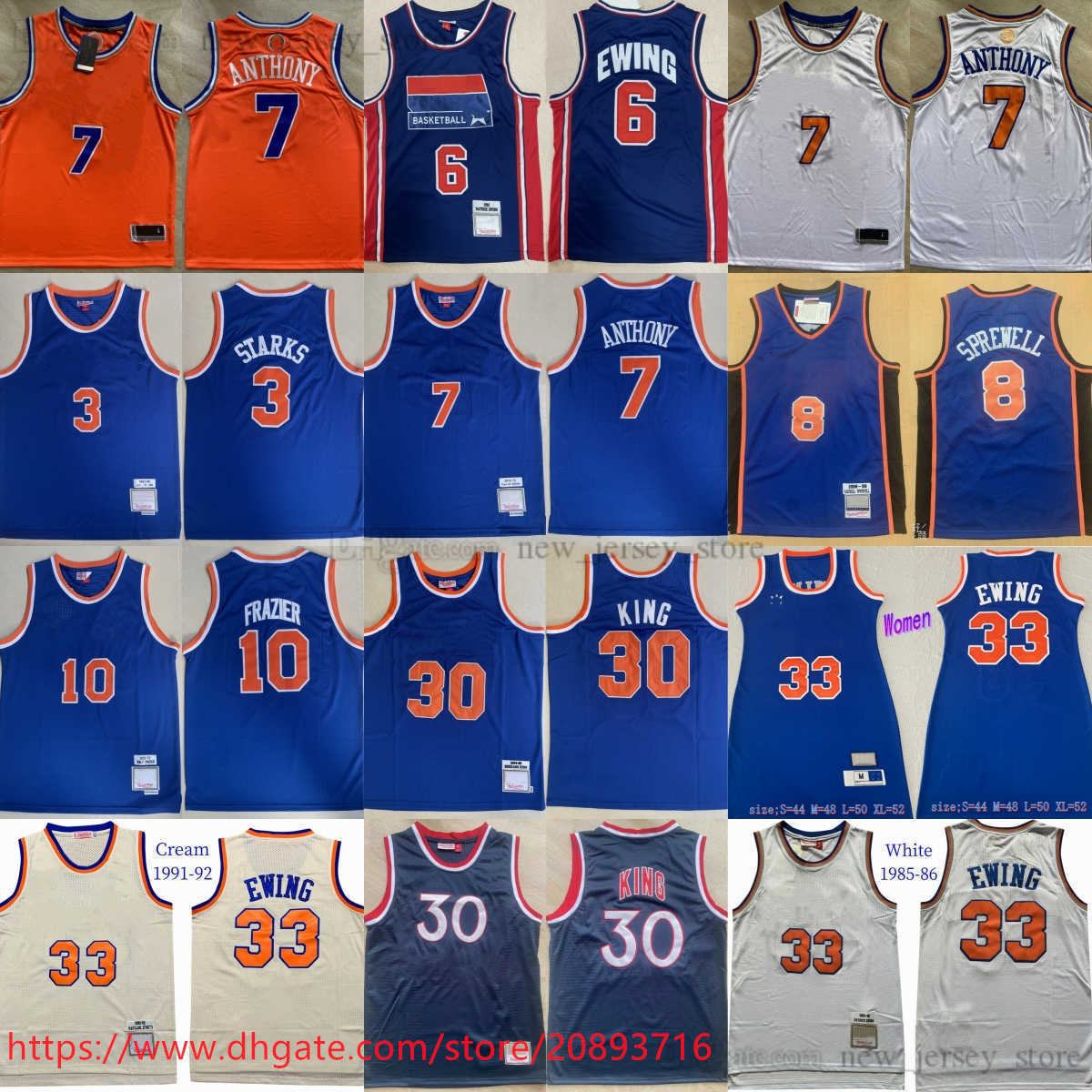 Mitchell and Ness 1991-92 Basketball Patrick Ewing Jerseys Classic Retro Latrell Sprewell Carmelo Anthony John Starks Walt Frazier Bernard King Jerseys Women Skirt
Mitchell and Ness 1991-92 Basketball Patrick Ewing Jerseys Classic Retro Latrell Sprewell Carmelo Anthony John Starks Walt Frazier Bernard King Jerseys Women Skirt