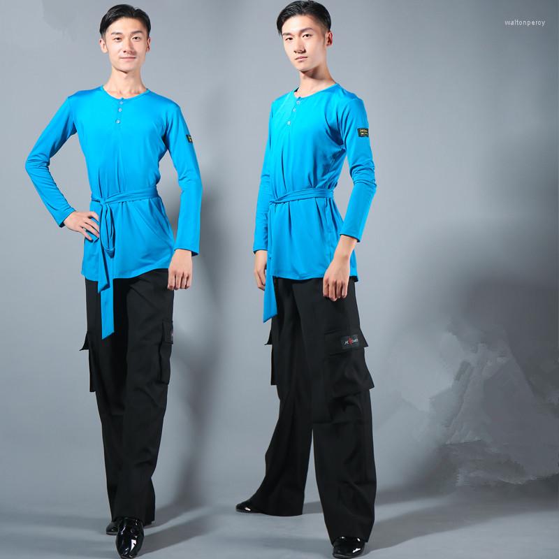 Stage Wear Latin Dance Shirts Men Flamenco Long Sleeve Round Neck Button Design Tops Ballroom Shirt Performance, Black top
Stage Wear Latin Dance Shirts Men Flamenco Long Sleeve Round Neck Button Design Tops Ballroom Shirt Performance, Black top