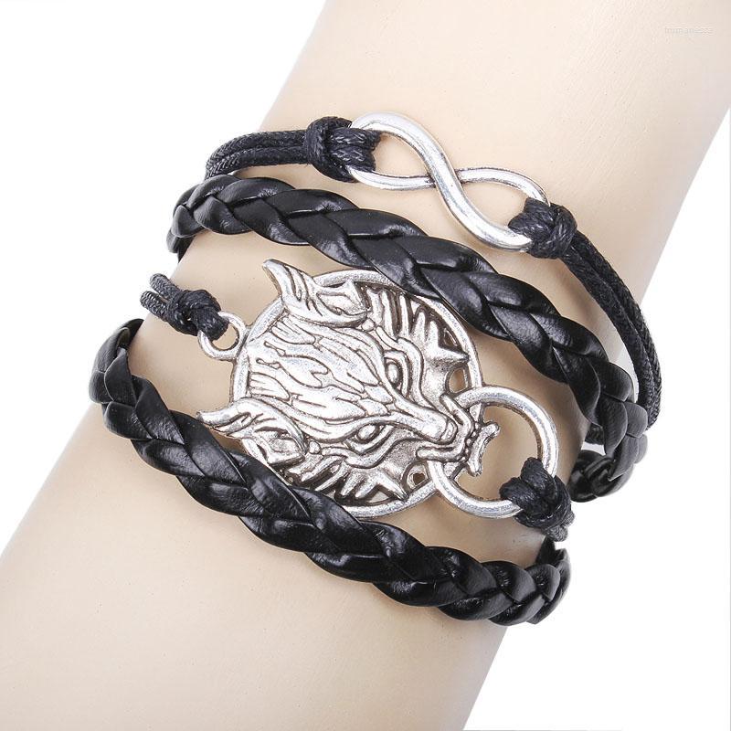 Link Bracelets Chain Arrival Hand-woven Multilayer Bracelet Fashion Diy Accessories Charm Wolf Alloy Valentine's Birthday GiftLink
Link Bracelets Chain Arrival Hand-woven Multilayer Bracelet Fashion Diy Accessories Charm Wolf Alloy Valentine's Birthday GiftLink