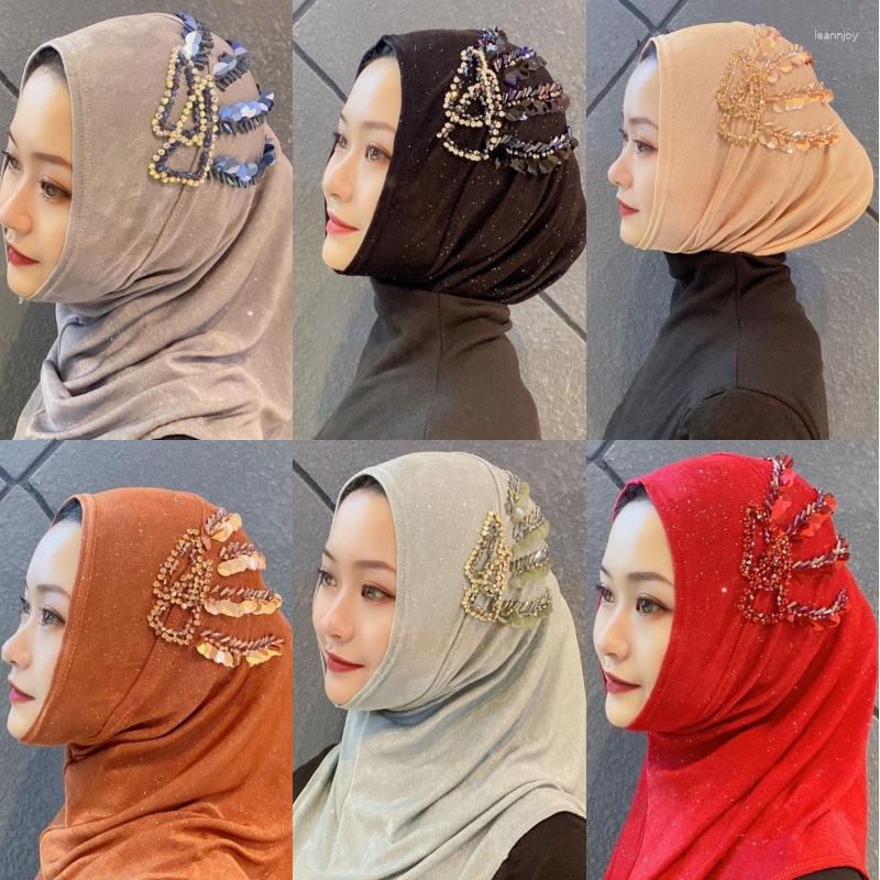 Ethnic Clothing Fashion Muslim Ladies Wrapped Beaded Turban Solid Color Long Barrel Hat Dubai Party Hijab Inner Caps Islamic Sequins Chemo
Ethnic Clothing Fashion Muslim Ladies Wrapped Beaded Turban Solid Color Long Barrel Hat Dubai Party Hijab Inner Caps Islamic Sequins Chemo