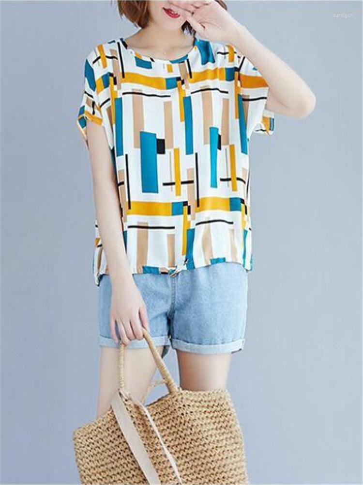 Women's Blouses Cotton Chiffon Shirt Women Short O-neck Printing Summer Top Leisure Lady Shirts Loose Pullover OL Woman, Red
Women's Blouses Cotton Chiffon Shirt Women Short O-neck Printing Summer Top Leisure Lady Shirts Loose Pullover OL Woman, Red