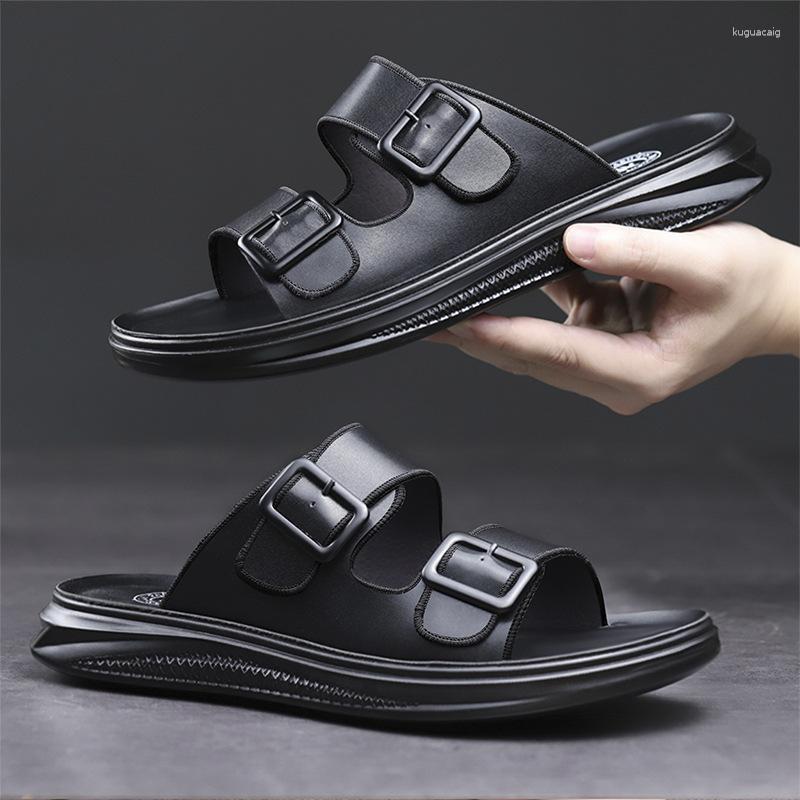 Sandals Men's Summer Soft Sole Waterproof And Anti Slip Beach Shoes Youth Casual Trend Outwear Slippers DM-09, Black
Sandals Men's Summer Soft Sole Waterproof And Anti Slip Beach Shoes Youth Casual Trend Outwear Slippers DM-09, Black