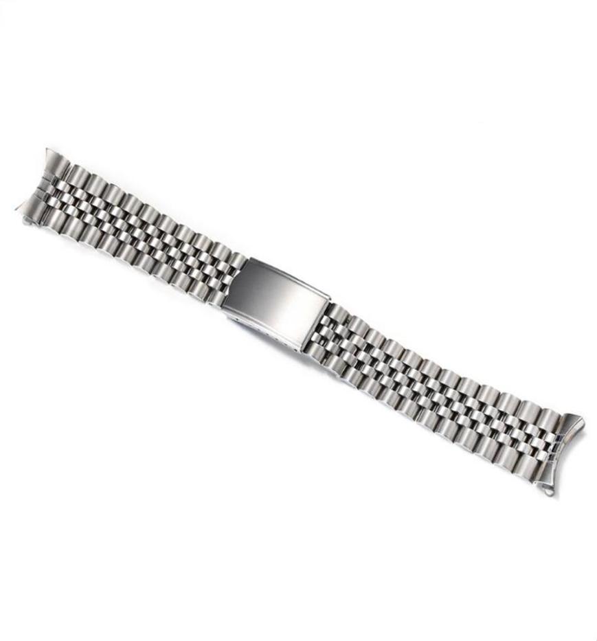 Watch Bands 18mm 19mm 20mm Solid Stainless Steel Curved End Jubilee Strap Band Fit For294T6827460
Watch Bands 18mm 19mm 20mm Solid Stainless Steel Curved End Jubilee Strap Band Fit For294T6827460
