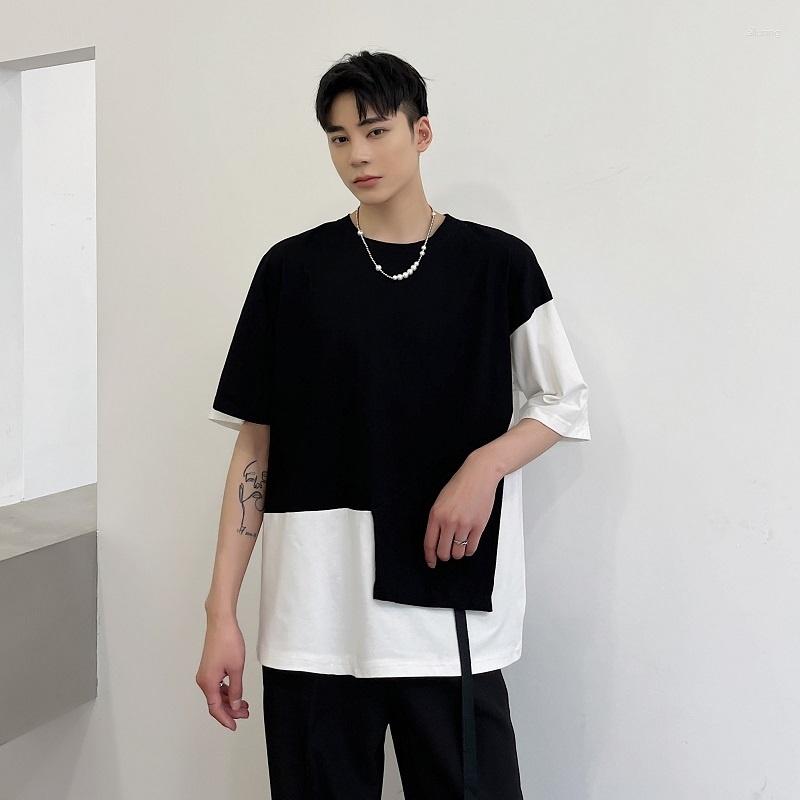 Men's T Shirts SYUHGFA Men Clothing 2023 Summer Short Sleeve Irregular Patchwork Contrast Color T-shirt Korean Fashion Loose Streetwear Tops, Black
Men's T Shirts SYUHGFA Men Clothing 2023 Summer Short Sleeve Irregular Patchwork Contrast Color T-shirt Korean Fashion Loose Streetwear Tops, Black