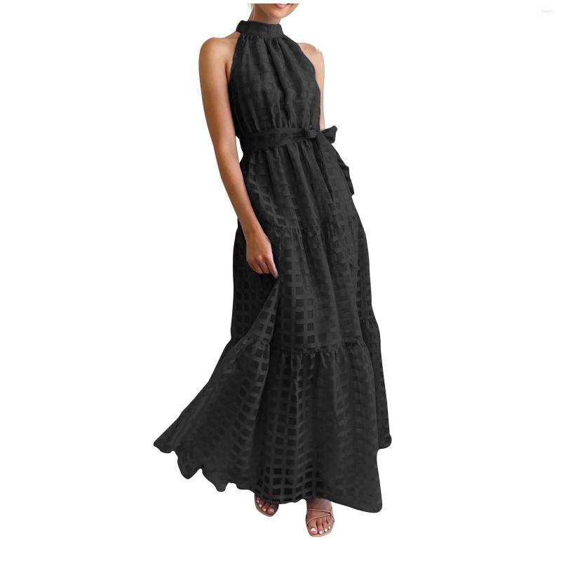 Casual Dresses Elegant Party For Women 2023 Fashion Slim Layered Ruffle Sleeveless Halter Neck Dress Luxury Wedding Evening, Cyan
Casual Dresses Elegant Party For Women 2023 Fashion Slim Layered Ruffle Sleeveless Halter Neck Dress Luxury Wedding Evening, Cyan