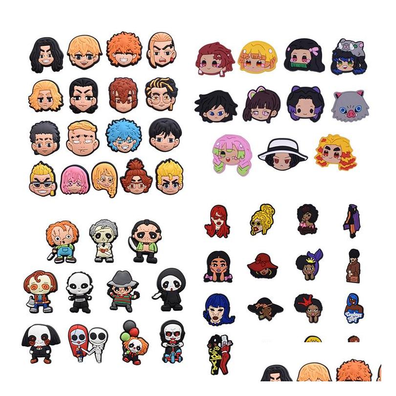 Shoe Parts Accessories Cute Cartoon Pvc Charms Shoes Buckles Figure Fit Bracelets Clog Wristband Boys Gift Drop Delivery Ot7Xu
Shoe Parts Accessories Cute Cartoon Pvc Charms Shoes Buckles Figure Fit Bracelets Clog Wristband Boys Gift Drop Delivery Ot7Xu