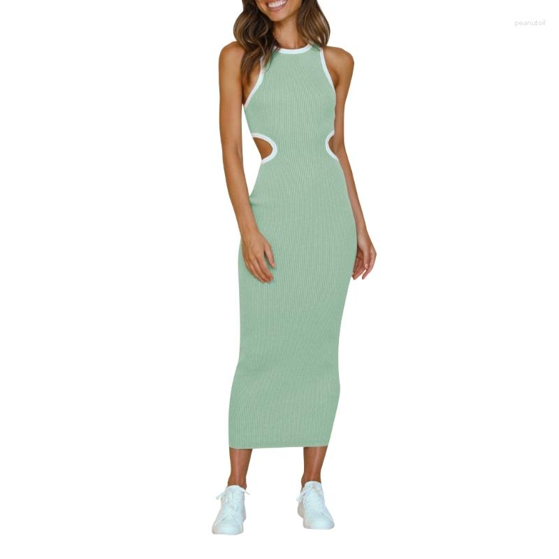 Casual Dresses Women Dress Round Neck High Waisted Hollows Tanks Vest For Summer, Light green
Casual Dresses Women Dress Round Neck High Waisted Hollows Tanks Vest For Summer, Light green