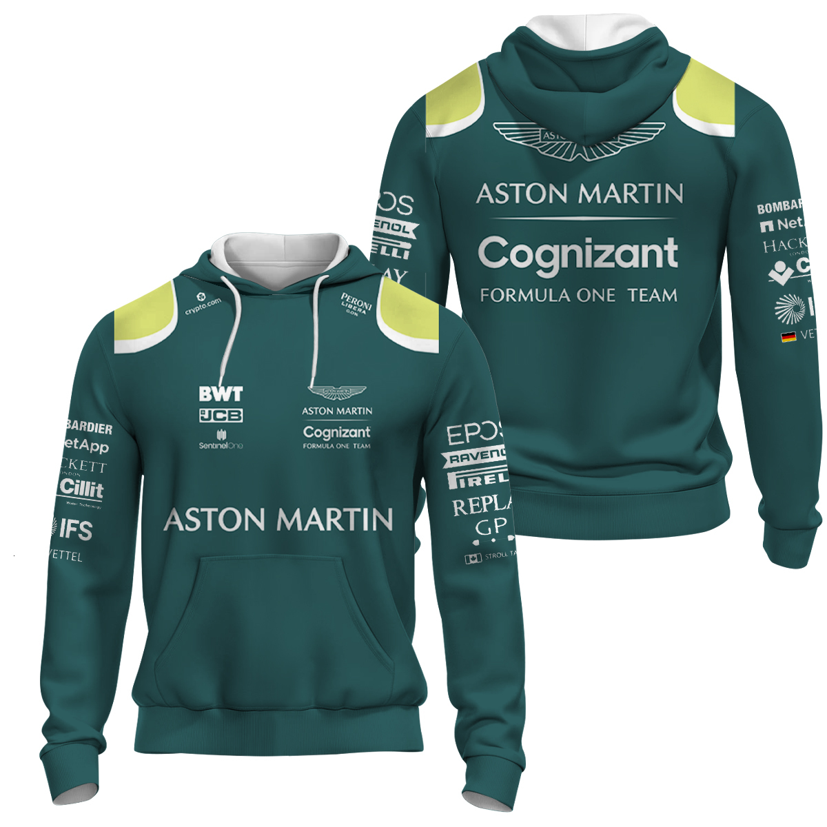 Men's Tracksuits Selling Formula One Aston Martin Team Green Zip Pullover Men's Women's Racing Extreme Sports Competition Clothing 2306