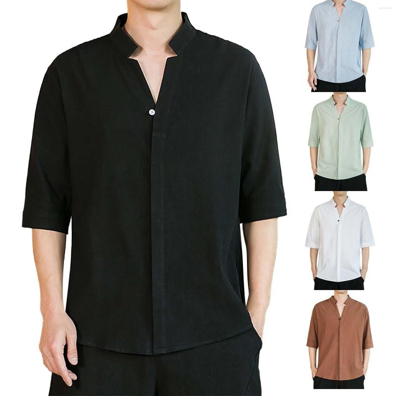 Men's T Shirts Men Size Medium Vintage Collar Cotton Linen Short Sleeved Shirt Men'S Tang Style Plate Mens Large, Black
Men's T Shirts Men Size Medium Vintage Collar Cotton Linen Short Sleeved Shirt Men'S Tang Style Plate Mens Large, Black