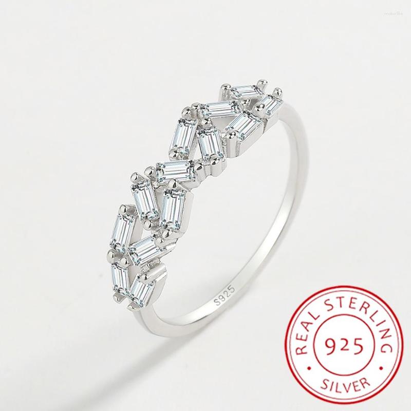 Cluster Rings 2023 Luxurious Irregular Small Double Row Diamonds Couple Ring For Women Genuine Sterling Silver Anniversary Gift Jewelry
Cluster Rings 2023 Luxurious Irregular Small Double Row Diamonds Couple Ring For Women Genuine Sterling Silver Anniversary Gift Jewelry