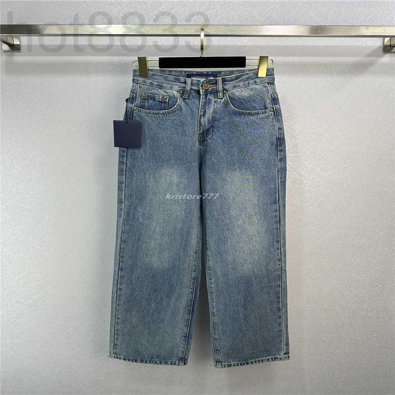 Women' Jeans Designer Women Pants with Metal Letter Buttons Female High End Brand Cowboy Casual Jersey Embroidery Outwear Denim Straight Long Trouser QWQ5, Blue
Women' Jeans Designer Women Pants with Metal Letter Buttons Female High End Brand Cowboy Casual Jersey Embroidery Outwear Denim Straight Long Trouser QWQ5, Blue