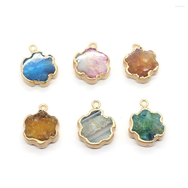 Pendant Necklaces Natural Stone Colorful Flower Shape Agate 20x28mm Making Fashion Jewelry DIY Necklace Stud Earrings High End Accessories
Pendant Necklaces Natural Stone Colorful Flower Shape Agate 20x28mm Making Fashion Jewelry DIY Necklace Stud Earrings High End Accessories