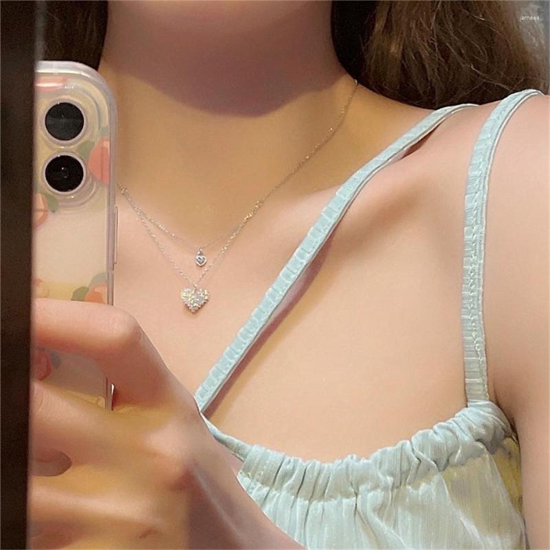 Pendant Necklaces Elegant Silver Plated Small Heart Korea Fashion Chains Daily Jewelry For Girl Birthday Gift Necklace Women Accessories
Pendant Necklaces Elegant Silver Plated Small Heart Korea Fashion Chains Daily Jewelry For Girl Birthday Gift Necklace Women Accessories