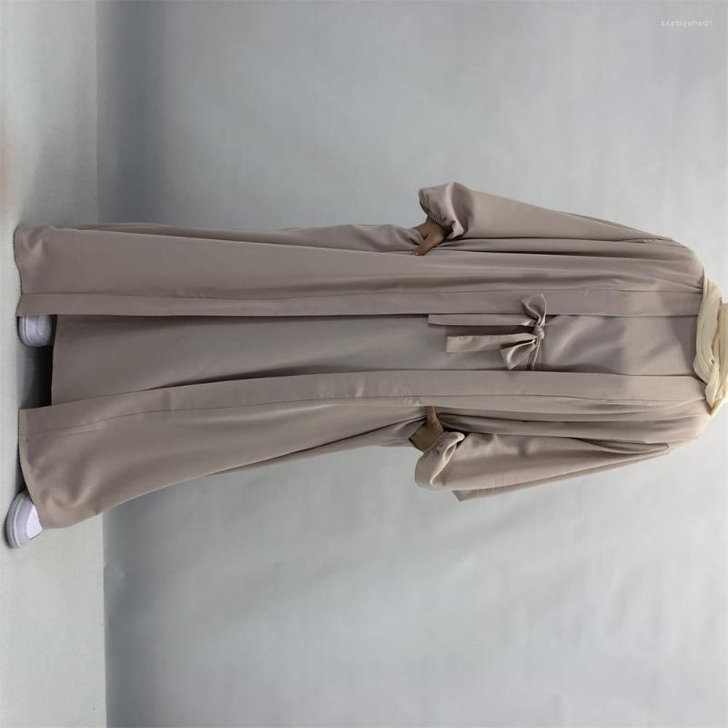 Ethnic Clothing Drop Nida 2 Piece Abaya Set Kimono Match Inner Slip Islamic Dubai Muslim Women Maxi Dresses With Belt Pockets
Ethnic Clothing Drop Nida 2 Piece Abaya Set Kimono Match Inner Slip Islamic Dubai Muslim Women Maxi Dresses With Belt Pockets