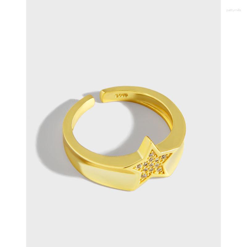 Cluster Rings 18K Gold Authentic S925 Sterling Silver Micro Pave CZ Star Ring Open Fine Jewelry TLJ1662
Cluster Rings 18K Gold Authentic S925 Sterling Silver Micro Pave CZ Star Ring Open Fine Jewelry TLJ1662