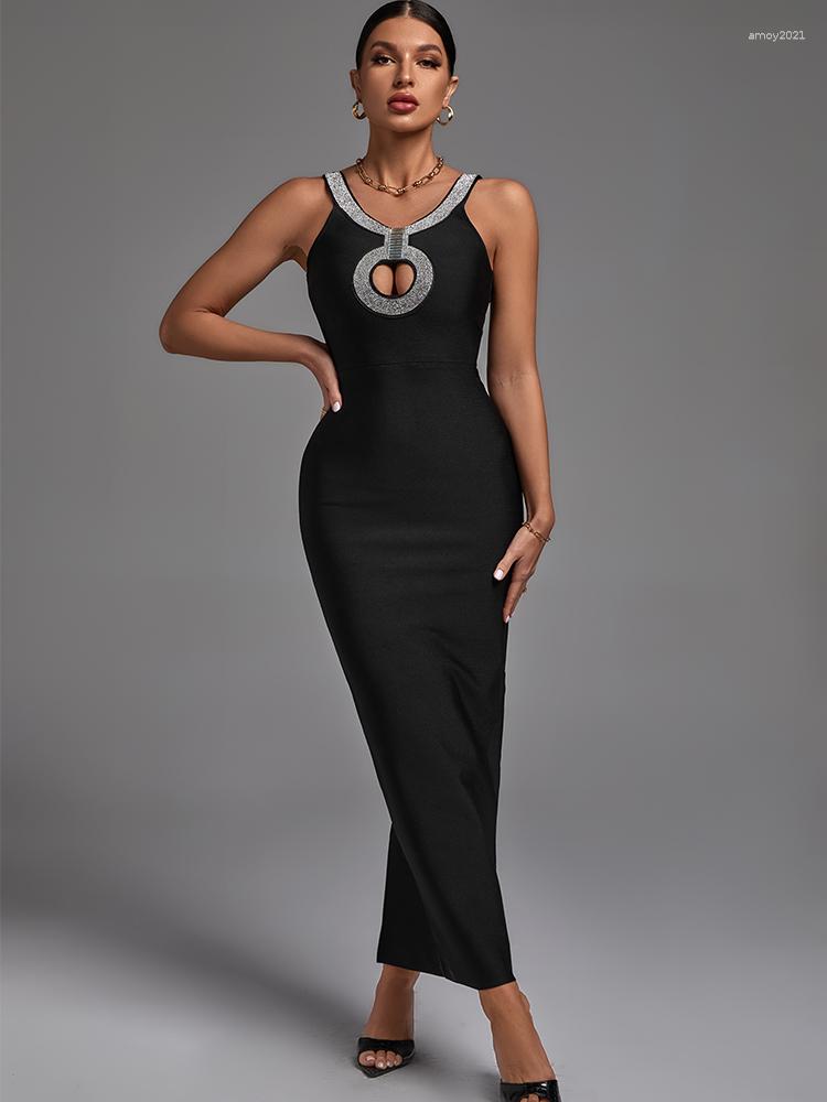 Casual Dresses Long Bandage Dress 2023 Women' Maxi Bodycon Elegant Sexy Black Evening Club Party High Quality Summer Runway
Casual Dresses Long Bandage Dress 2023 Women' Maxi Bodycon Elegant Sexy Black Evening Club Party High Quality Summer Runway