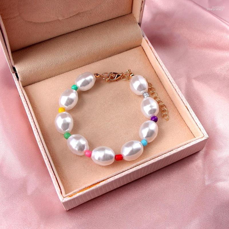 Link Bracelets JJFOUCS White Imitation Pearl Bracelet For Women's Party Gifts Handmade Color Beads Wedding Jewelry Wholesale
Link Bracelets JJFOUCS White Imitation Pearl Bracelet For Women's Party Gifts Handmade Color Beads Wedding Jewelry Wholesale