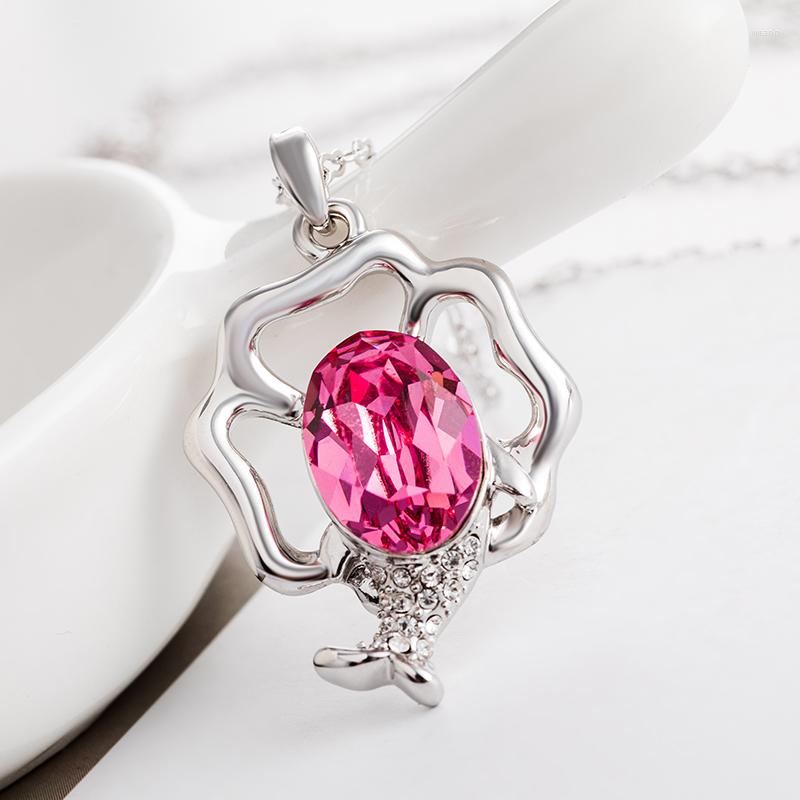 Pendant Necklaces NL-00441 Authentic Austrian Crystal Necklace Heavy Metals Free Cute Fish Luxury Jewelry Christmas Gift
Pendant Necklaces NL-00441 Authentic Austrian Crystal Necklace Heavy Metals Free Cute Fish Luxury Jewelry Christmas Gift