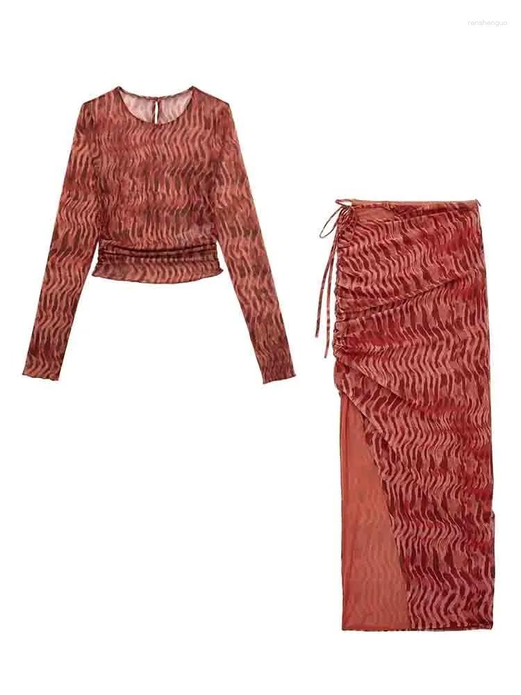 Women's Sleepwear Women Ruched Top Sets Pajamas Fot Woman 2 Pieces Fashion Print SleepwearTulle Elegant Suits Blouse And Skirts Set Womens, 2 pcs set
Women's Sleepwear Women Ruched Top Sets Pajamas Fot Woman 2 Pieces Fashion Print SleepwearTulle Elegant Suits Blouse And Skirts Set Womens, 2 pcs set