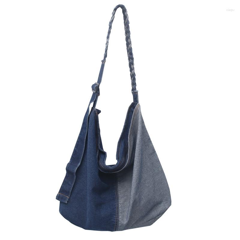 Evening Bags Large Capacity Shoulder Solid Color Denim Ladies Shopping Fashion Crossbody Bag Women Quality Women'S Handbag, Blue
Evening Bags Large Capacity Shoulder Solid Color Denim Ladies Shopping Fashion Crossbody Bag Women Quality Women'S Handbag, Blue