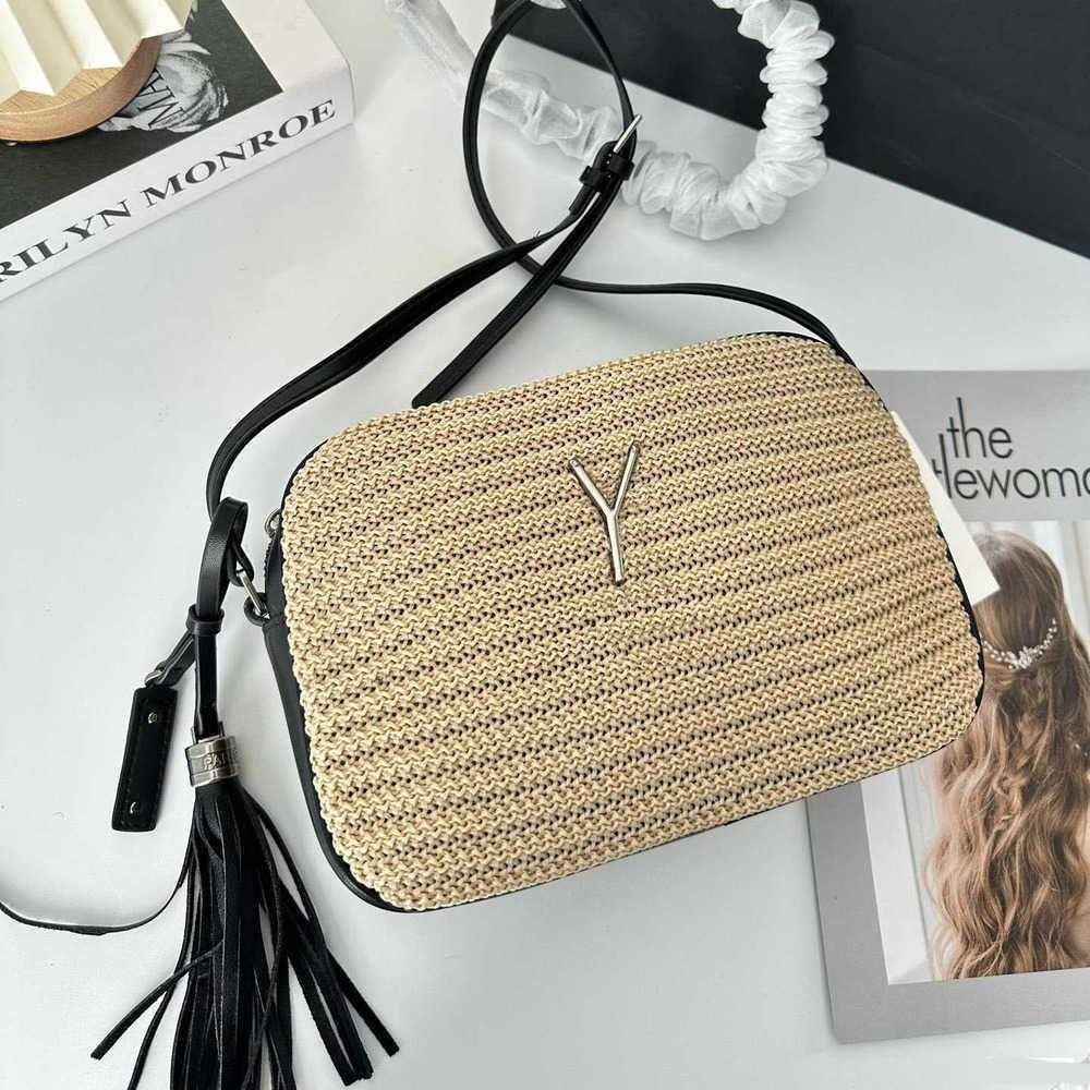 Raffia Cameras Bags women designer Bags Square crossbody Wallet luxury Brand handbags crossbody Strap straw Purses beach bag totes 230301, Black--gold chain
Raffia Cameras Bags women designer Bags Square crossbody Wallet luxury Brand handbags crossbody Strap straw Purses beach bag totes 230301, Black--gold chain