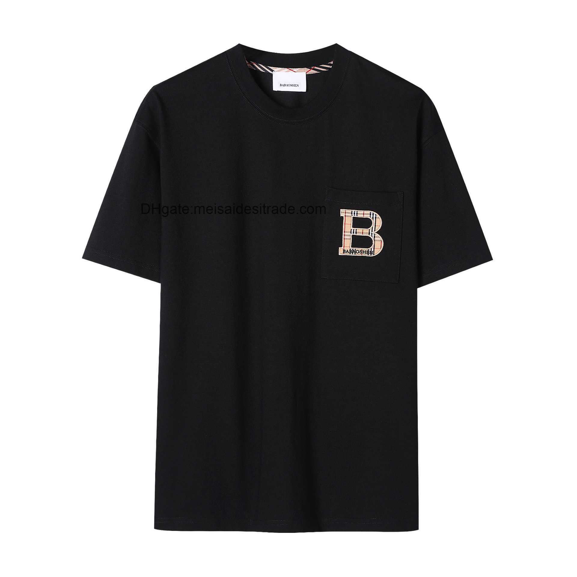 AAAAA Designer Luxury T-shirt Bur Brand Men' Pocket T-shirt Men' Short Sleeve Summer Round Neck Fashion High end Letter Embroidery, White
AAAAA Designer Luxury T-shirt Bur Brand Men' Pocket T-shirt Men' Short Sleeve Summer Round Neck Fashion High end Letter Embroidery, White