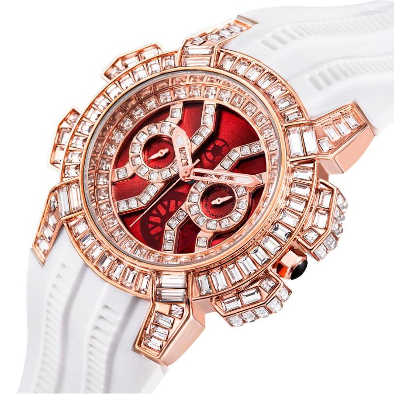 Wristwatches MISSFOX 50mm Big Dial Men Watch Luxury Fashion Rose Gold Watches Hip Hop Sport Rubber Strap Waterproof Relogio Masculino 2023, V318 silver white
Wristwatches MISSFOX 50mm Big Dial Men Watch Luxury Fashion Rose Gold Watches Hip Hop Sport Rubber Strap Waterproof Relogio Masculino 2023, V318 silver white