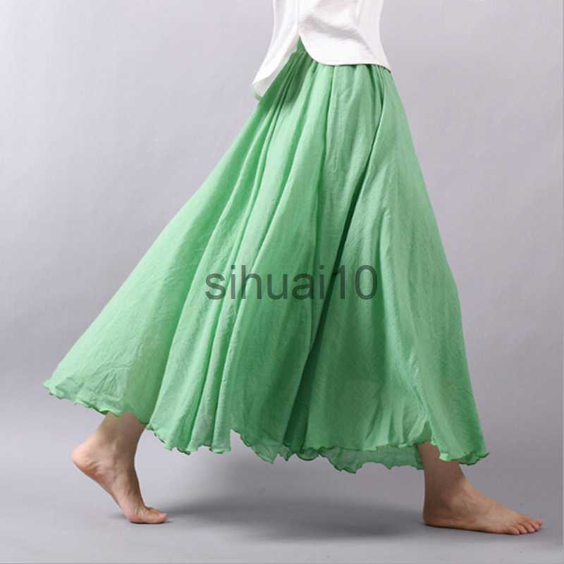 Skirts 14 Colors Linen Maxi Skirt Pleated Vintage Boho Maxi Long Casual Cotton Beach Skirt Empire A-Line Linen Skirt Ladies Clothing J230621, Denim blue
Skirts 14 Colors Linen Maxi Skirt Pleated Vintage Boho Maxi Long Casual Cotton Beach Skirt Empire A-Line Linen Skirt Ladies Clothing J230621, Denim blue