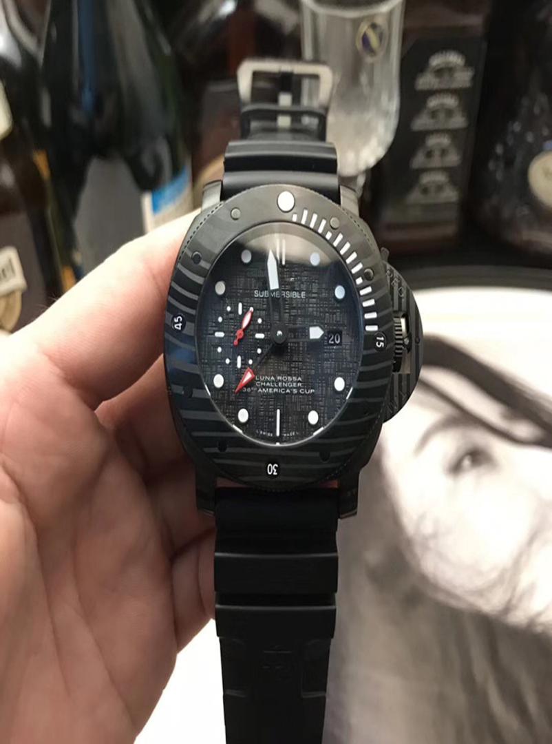 Mens Watch Luxury Mechanical Luminous Wristwatches Black Silicone Strap Fashion SUBMERSIBLE LUNA LUXURY 47MM Wristwatches9354610
Mens Watch Luxury Mechanical Luminous Wristwatches Black Silicone Strap Fashion SUBMERSIBLE LUNA LUXURY 47MM Wristwatches9354610
