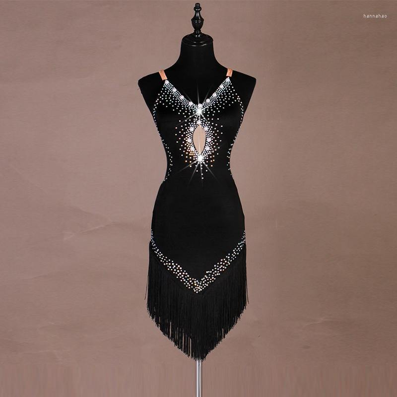 Stage Wear Sexy Latin Dance Fringe Dress Women Rhinestone Salsa Tango Chacha Samba Rumba Competition Dresses Ballroom Jive Dancewear DC2458, Black
Stage Wear Sexy Latin Dance Fringe Dress Women Rhinestone Salsa Tango Chacha Samba Rumba Competition Dresses Ballroom Jive Dancewear DC2458, Black