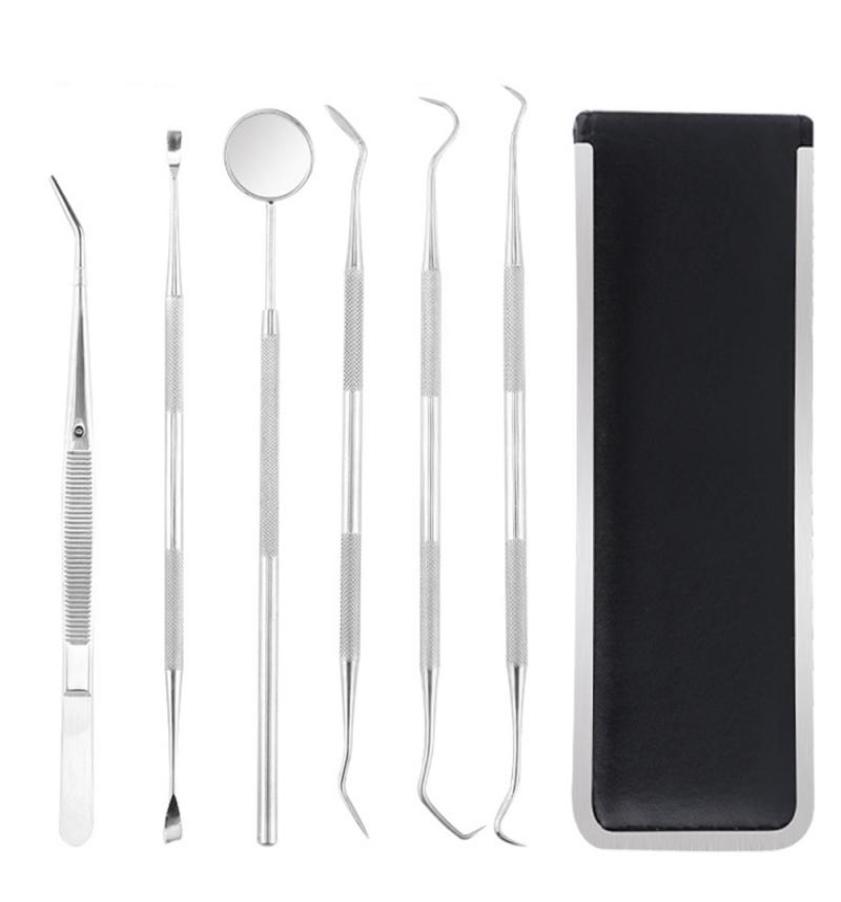 6Pcs Stainless Tooth Clean Tool Set Hygiene Picks Mirror Kit Oral Health Tooth Cleaning Inspection Tartar Cleaner9171760
6Pcs Stainless Tooth Clean Tool Set Hygiene Picks Mirror Kit Oral Health Tooth Cleaning Inspection Tartar Cleaner9171760