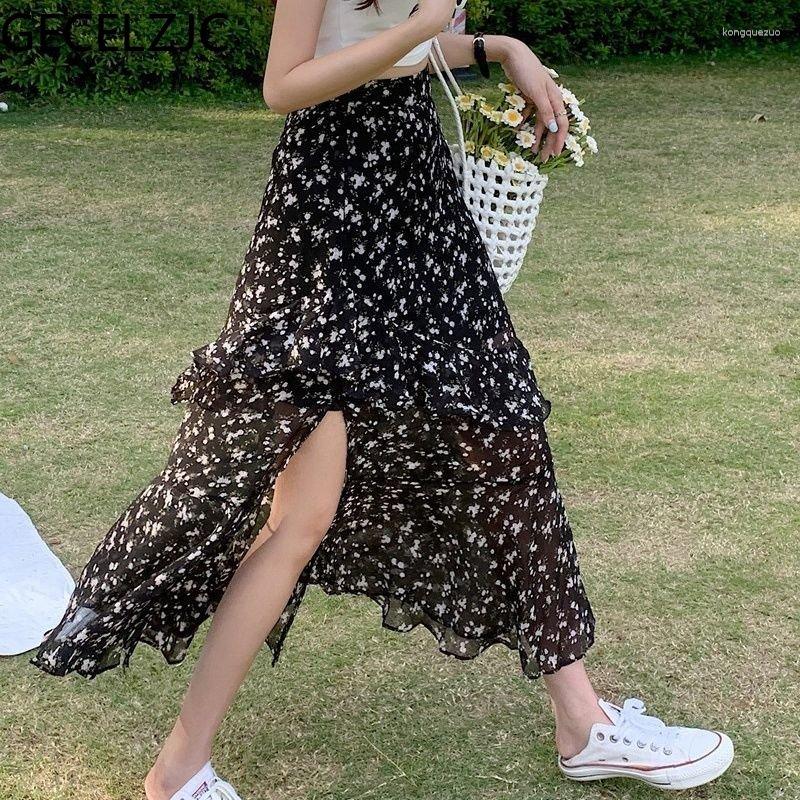 Skirts GECELZJC Woman Sweet Office Lady Retro Ruffles Skirt Femme High Waisted Straight Fashion Summer Jupe Female G0993, Black
Skirts GECELZJC Woman Sweet Office Lady Retro Ruffles Skirt Femme High Waisted Straight Fashion Summer Jupe Female G0993, Black