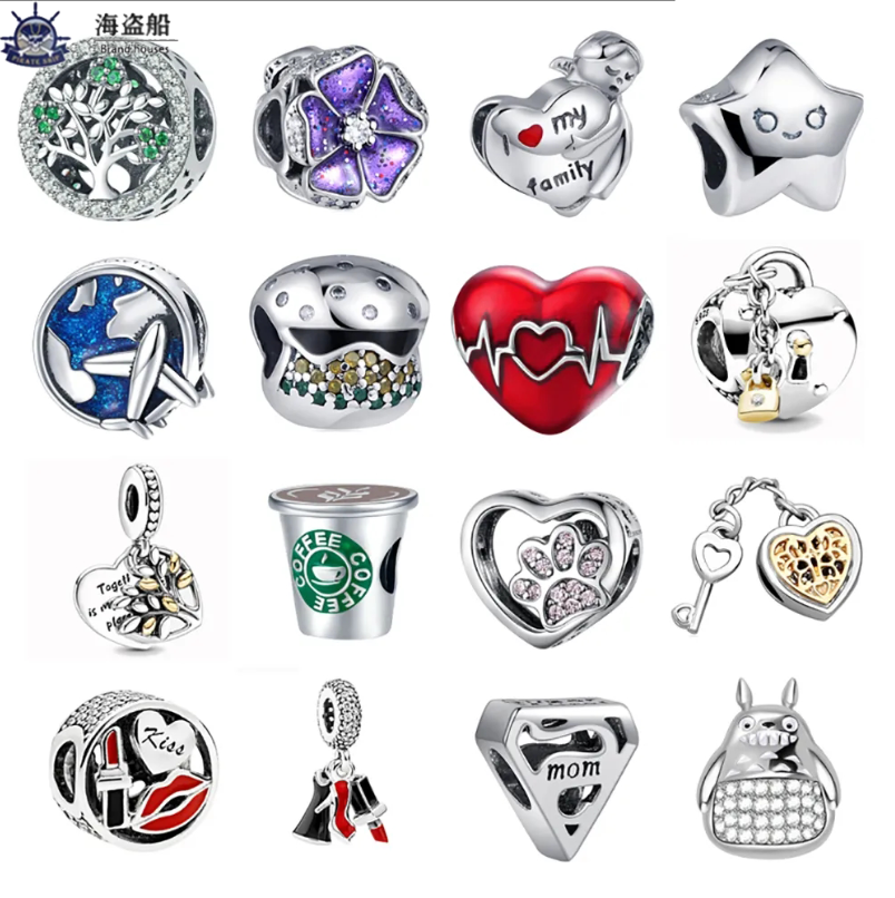 For pandora charms authentic 925 silver beads Lipstick Star Heart Lock Candy Cake Bead Charm Bracelet DIY Jewelry Accessories
For pandora charms authentic 925 silver beads Lipstick Star Heart Lock Candy Cake Bead Charm Bracelet DIY Jewelry Accessories