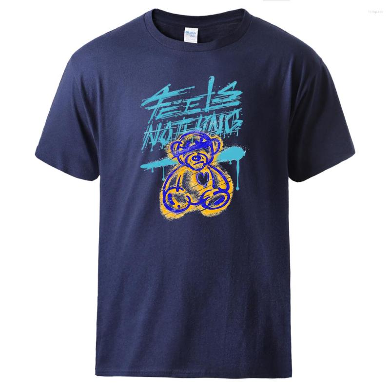 Men' T Shirts Feels Nothing Hand Painted Teddy Bear Tshirts Men Novelty Fashion Short Sleeved Breathable Cotton Tops Be Durable Loose Shirt, Blue
Men' T Shirts Feels Nothing Hand Painted Teddy Bear Tshirts Men Novelty Fashion Short Sleeved Breathable Cotton Tops Be Durable Loose Shirt, Blue